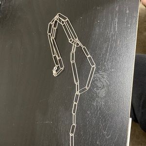 Paper clip necklace.925 silver
